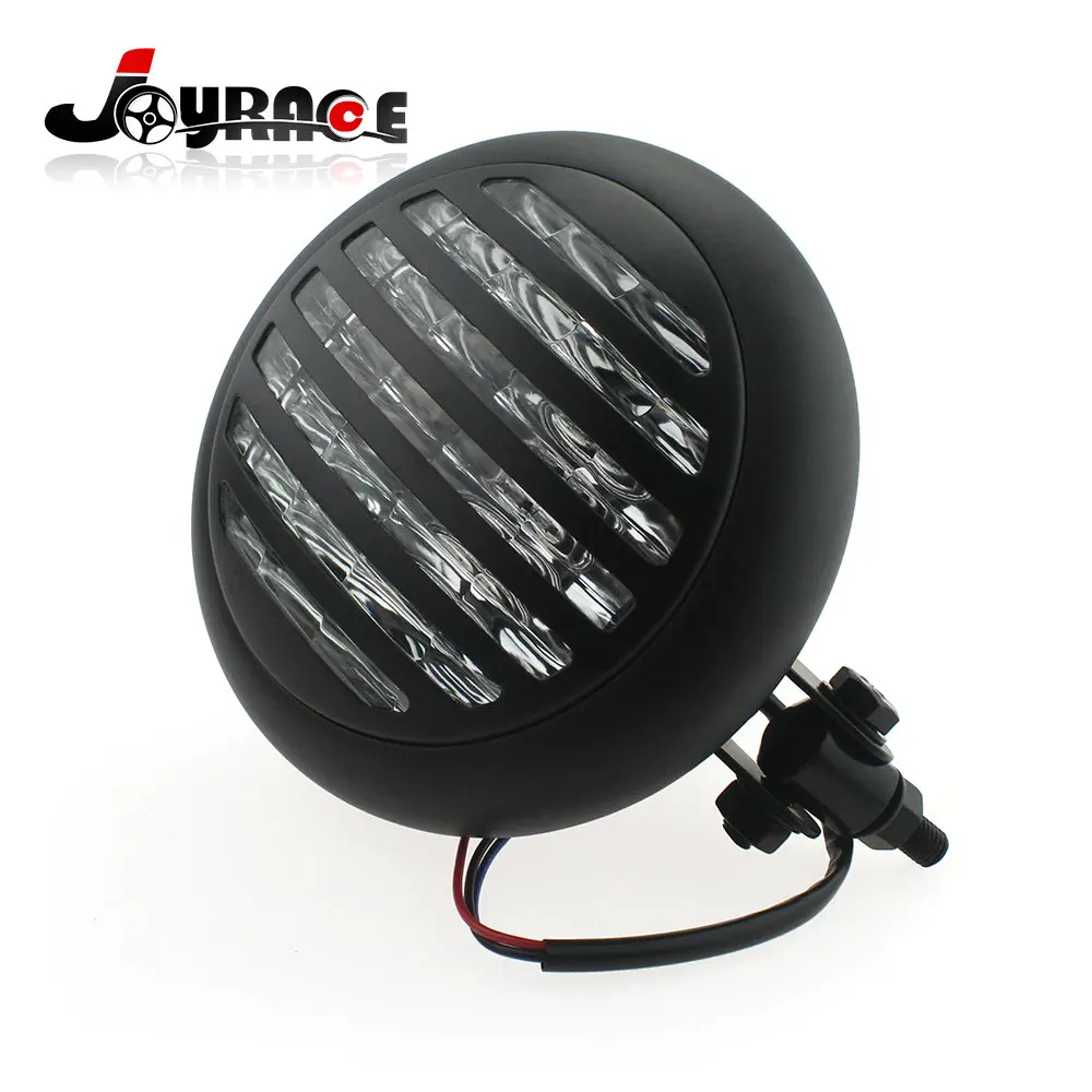 6 75 &quotПуля на заказ фара дальнего света для мотоцикла с решеткой крышки Harley |