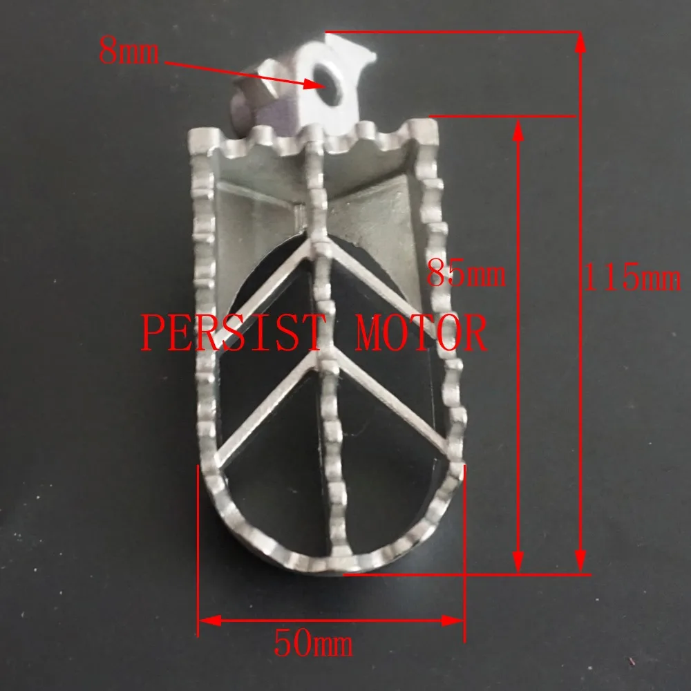 Мотоциклетные подножки из нержавеющей стали для ног подставка мотоцикла Pit Dirt Motor