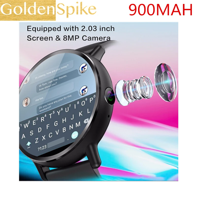 Горячая Распродажа LEM 4G Smartwatch телефон Android 7,1 MT6739 четырехъядерный 1GB+ 16GB 8MP камера 900mAh 4G/3g/2G данные SIM звонки умные часы для мужчин