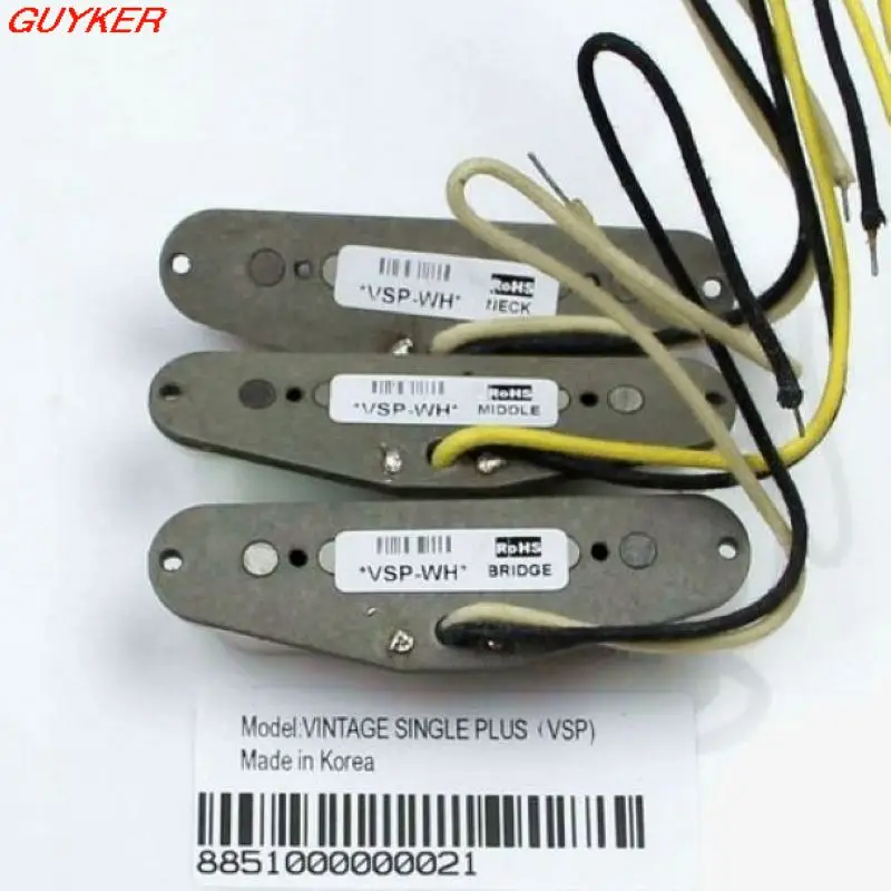 Винтажные пикапы для электрогитары single plus три одиночных белых алюминиевых