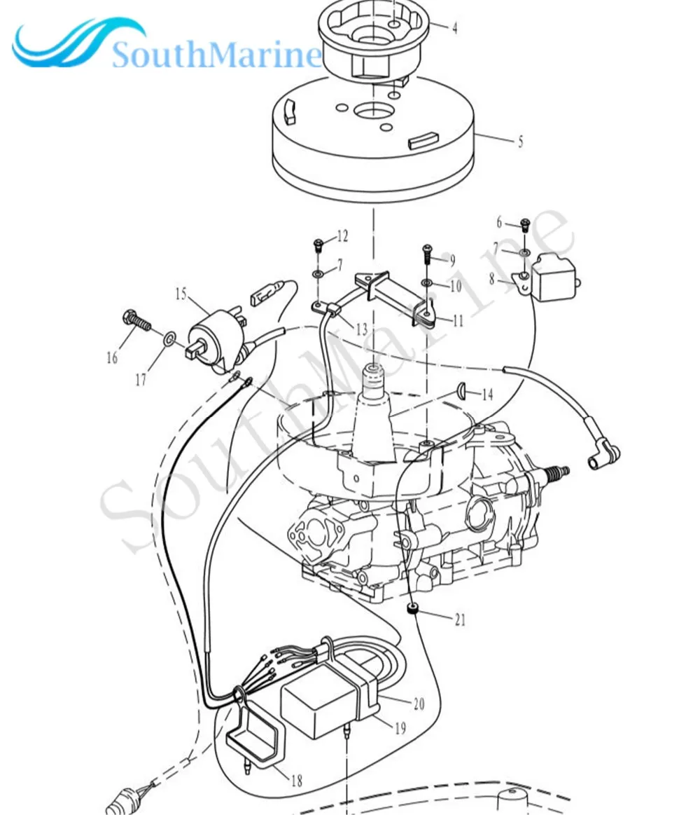 369-06060-0 369-06060-1 369060600 м 369060601 CDI c.d.i блок для Tohatsu Nissan подвесным двигателем M4 M5 NS4 NS5 2-х тактный двигатель