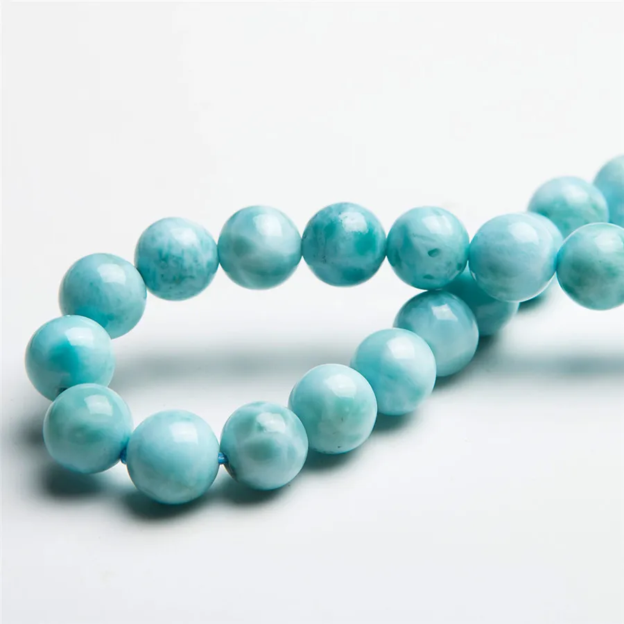 Новинка 2018 оптовая продажа натуральный Ларимар браслеты из натурального камня