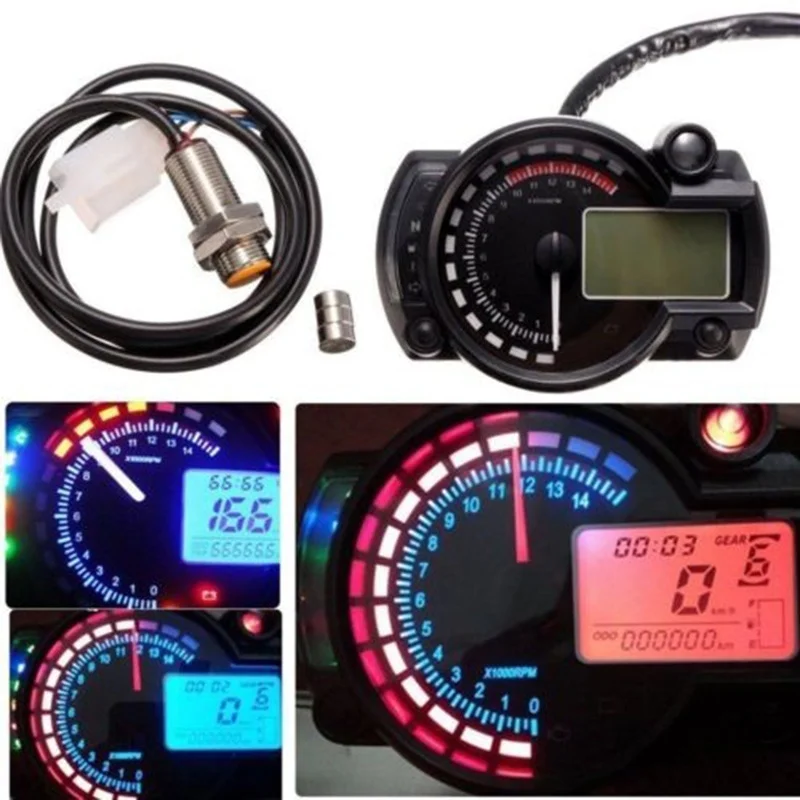 2016 2017 15000rpm modern RX2N similar LCD digital Motorcycle odometer speedometer adjustable MAX 299KM/H|speedometer adjustment|motorcycle