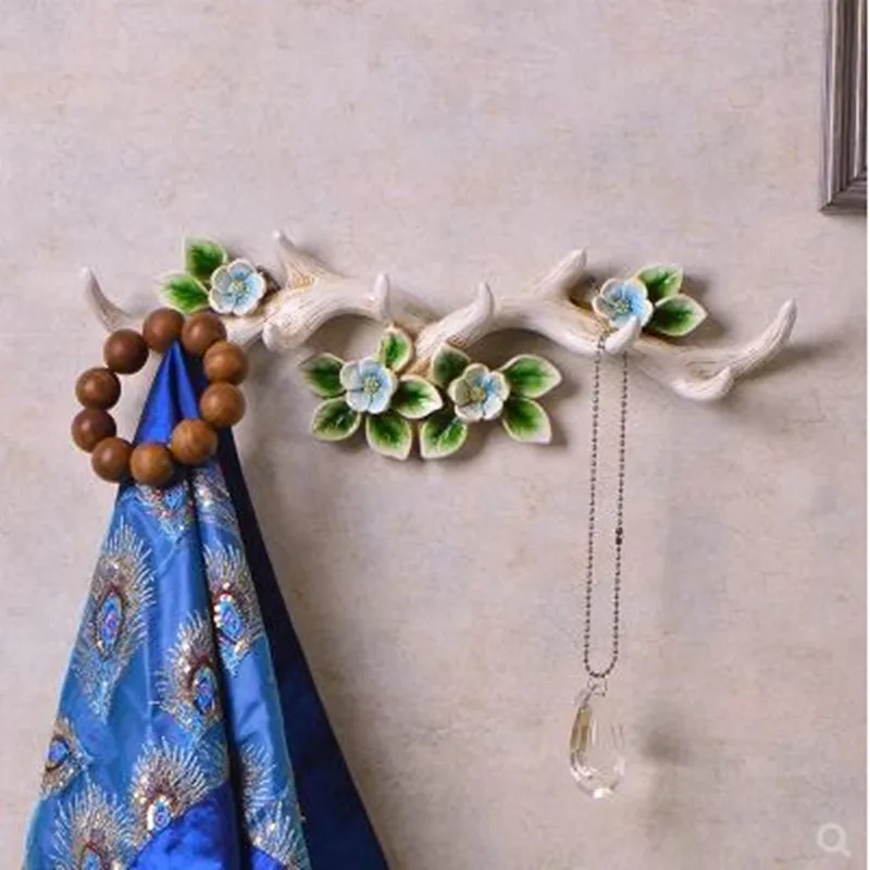 Creative wall decoration crafts European retro antler hooks clothing store hanging coat hook | Дом и сад