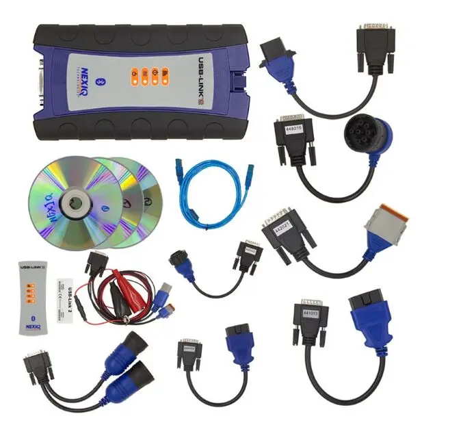 NEXIQ USB Link NEXIQ 2 дизельный грузовик диагностический инструмент NEXIQ 2 с Bluetooth USB Link сверхмощный грузовик сканер+ программное обеспечение