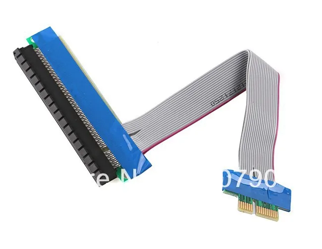 10pcs/lot free shipping PCI Express PCI-E pci e 1X to 16X Riser Card Extender Ribbon Cable | Компьютеры и офис