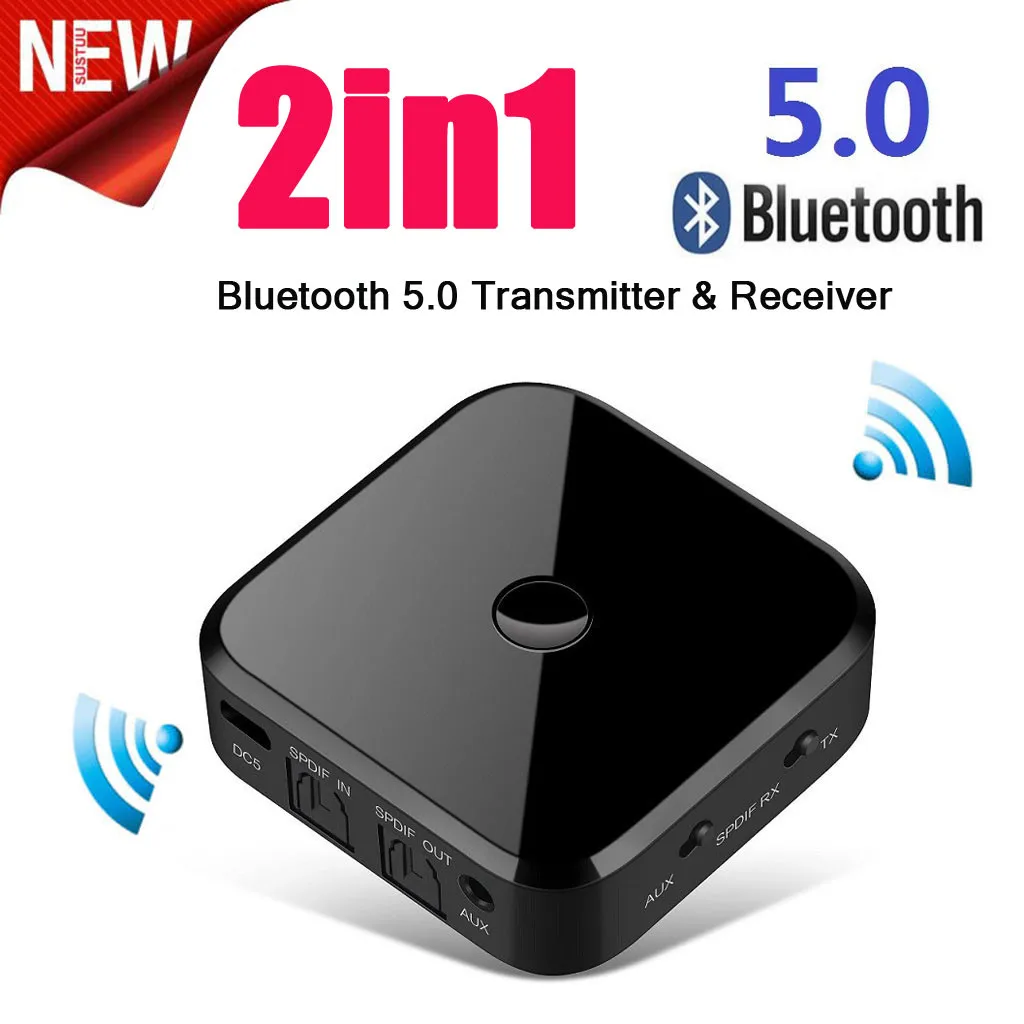 Беспроводной bluetooth-приемник CARPRIE 2 в 1 Bluetooth V5.0 приемник передатчика беспроводной 3