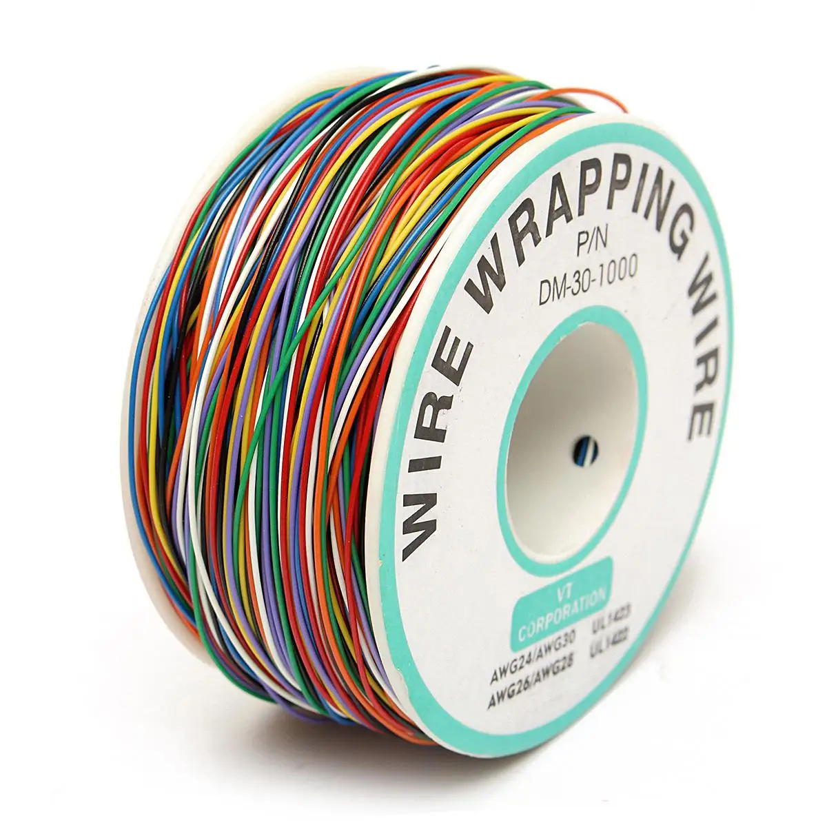 8 цветов 30AWG 0 25 мм электрические провода Оловянная медная проволока обмотка пин