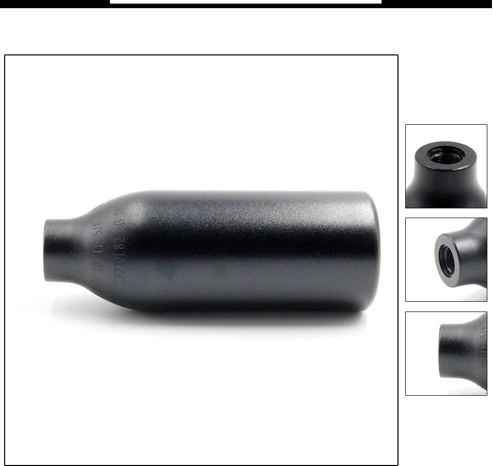 QUPB PCP пейнтбол цилиндр высокого давления 0.2L 4500PSI HPA Алюминиевый Воздушный бак с регулятором 5/8-18UNF 60 мм Диаметр TKU020