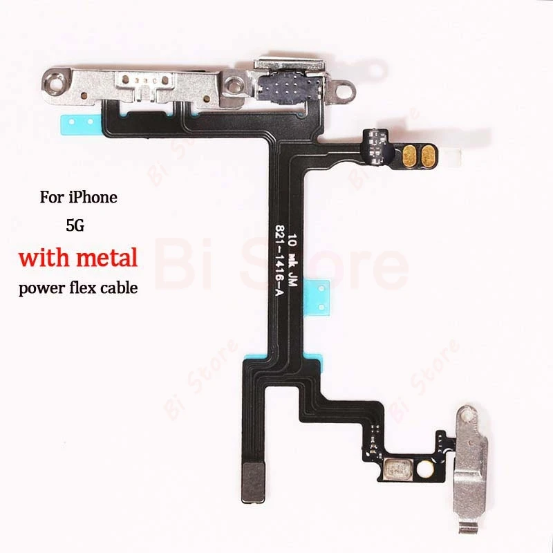 Для iPhone 5 5S SE 5C 6 S 7 8 Plus кнопка питания вкл. Выкл. гибкий кабель отключение звука