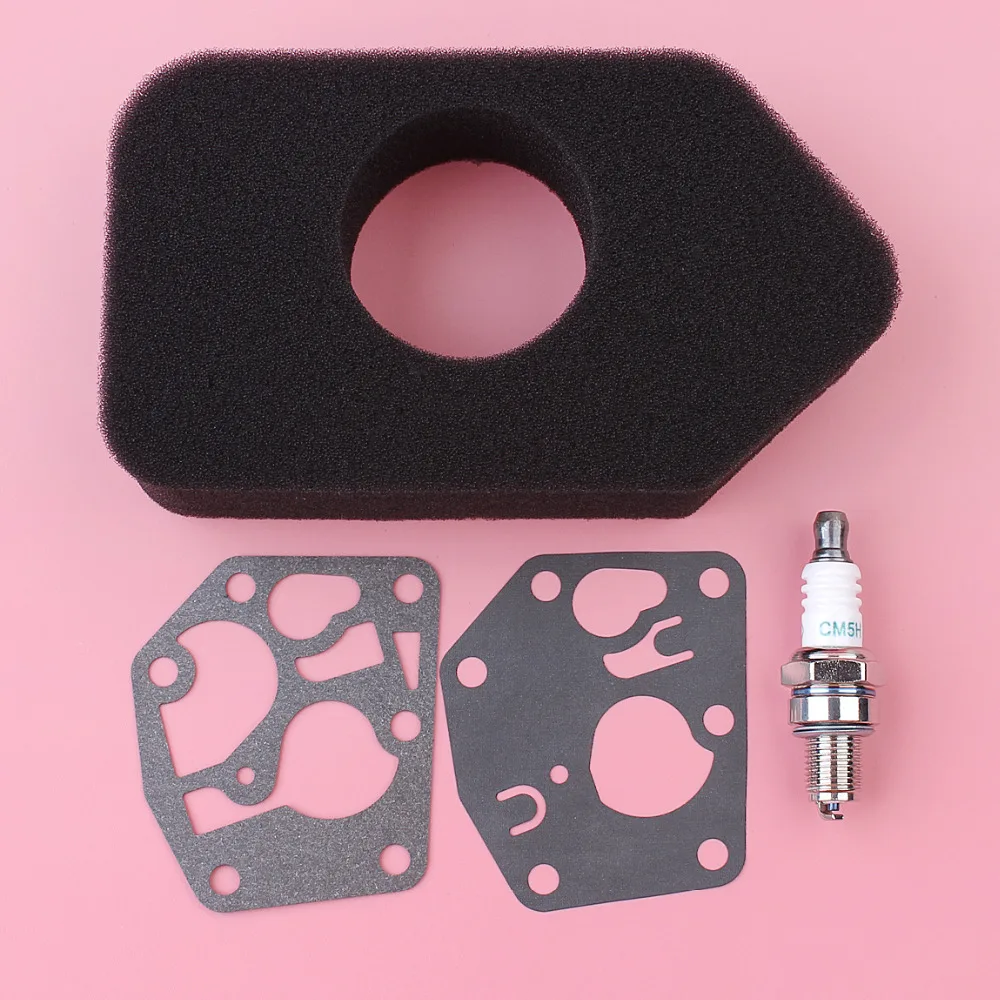 

Воздушный фильтр Carb диафрагма прокладка Свеча зажигания КОМПЛЕКТ ДЛЯ Briggs Stratton Sprint Classic 3-4,75 HP триммер двигатель запасные части