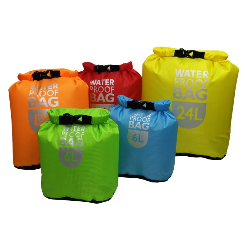 

6/12/24L Waterproof Dry Bag Pack Sack Swimming Rafting Kayaking River Trekking Bags Floating Sailing Boating Quick drying Bag