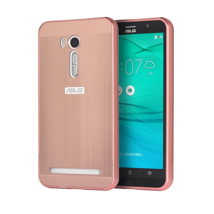 Zenfone Go ТВ ZB551K случае покрытие матового металла Алюминий бампер + PC акрил 2 в 1