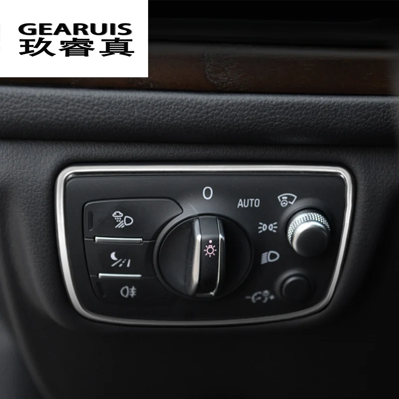 Автомобильный Стайлинг выключатель фар декоративный хром блестки крышка из