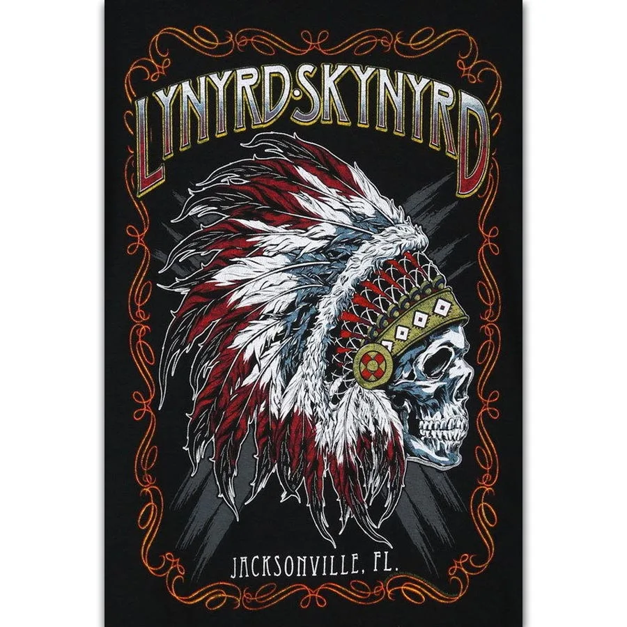 FX657 Lynyrd Skynyrd американская рок-группа Джонни Ван зант Звездное покрытие на заказ плакат искусство шелк Холст Домашний номер настенный принт Декор