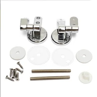 9pcs alloy replacement toilet seat hinges mountings set chrome with fittings screws for toilet accessories