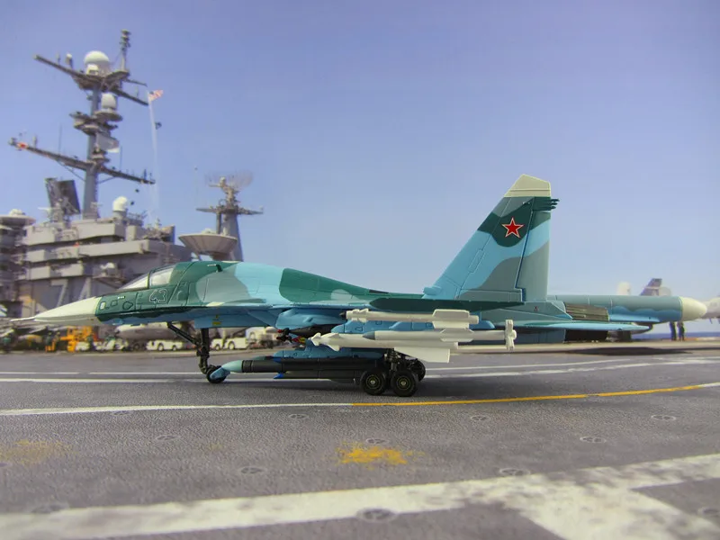 AVIC Россия ВВС Су 34 Fullback Flanker изделия из сплава модель самолета SU34 Высокая имитационная модель 1: 72 истребителя
