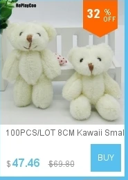100 шт./лот Kawaii маленькие плюшевые мишки, набитые плюшем 3,5 см, игрушка плюшевый мишка, мини мишка, плюшевые игрушки, свадебные подарки 01301