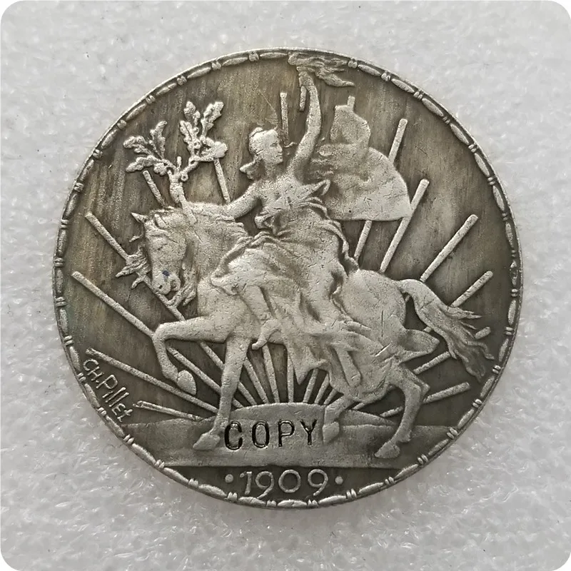 1909 (CH. Pillet) 1910 1912 1914 Мексика 1 песо копия памятные монеты Реплика медаль