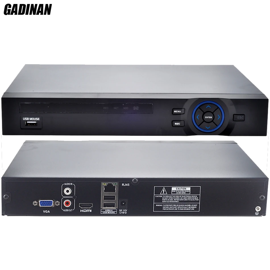 GADINAN ONVIF CCTV NVR 32CH 1080 P/8CH 5 M/16CH 4M сетевой рекордер безопасности HDMI 1080P full HD выход