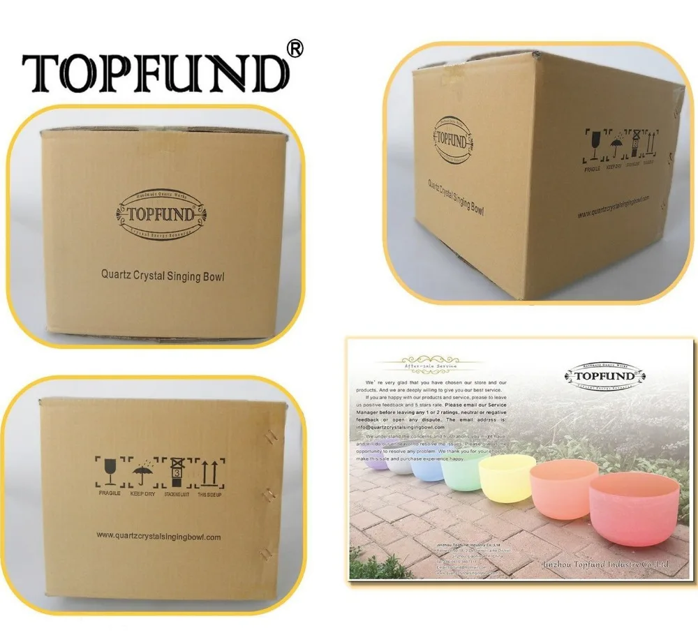 TOPFUND D Sacral Chakra Handle Frosted Quartz Crystal Singing Bowl 9'' | Спорт и развлечения