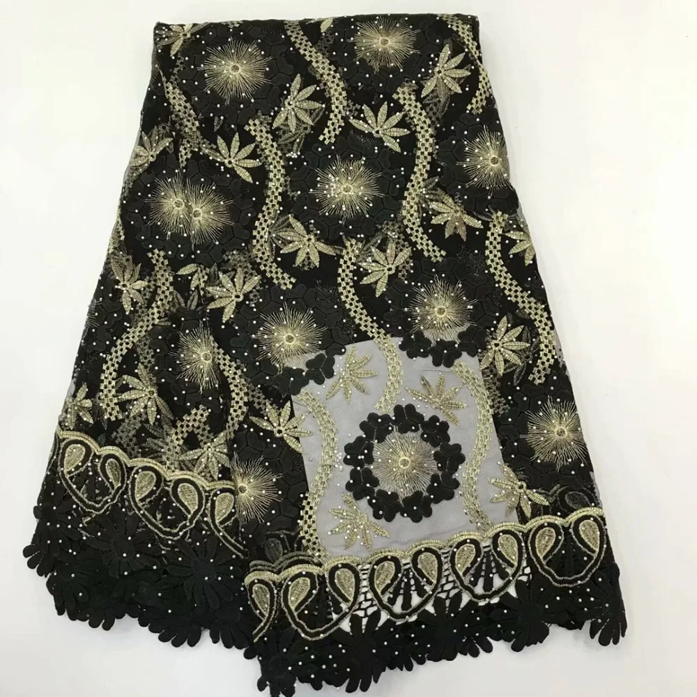 Кружевное платье из фатина с золотым камнем 5 ярдов/партия RL030501 2019 | Дом и сад