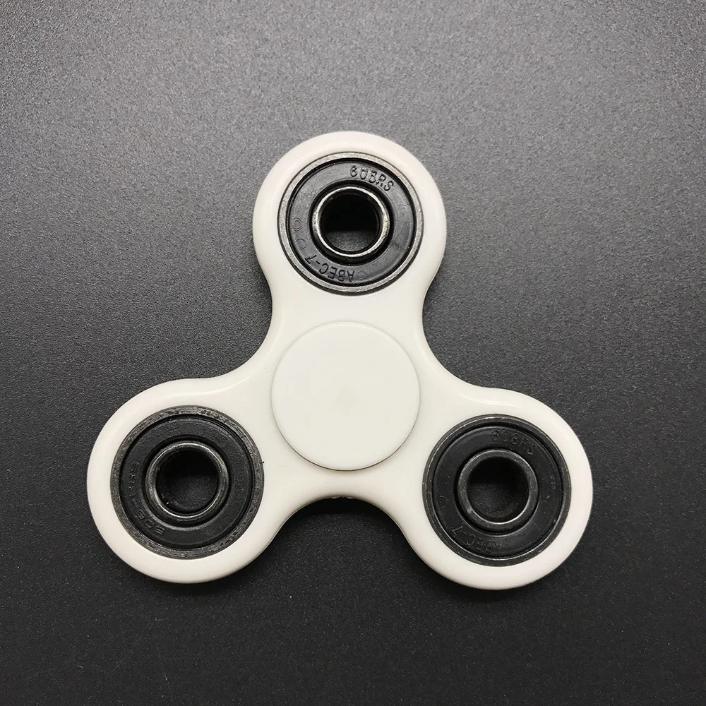 Стальные Бусины фиджет Спиннер пластик Tri-Spinner EDC ручной Спиннер для аутизма и СДВГ долгое время анти-стресс Спиннер игрушки