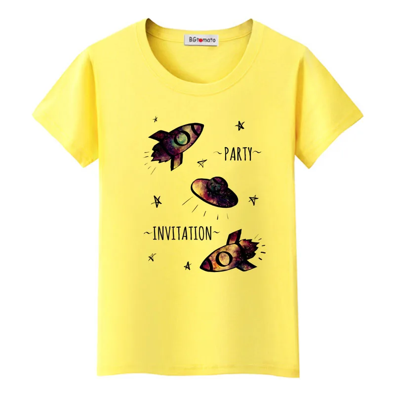 

2022 spacecraft tshirt personality streetwear cool Space summer fashion tops original streetwear funny haut femme modis