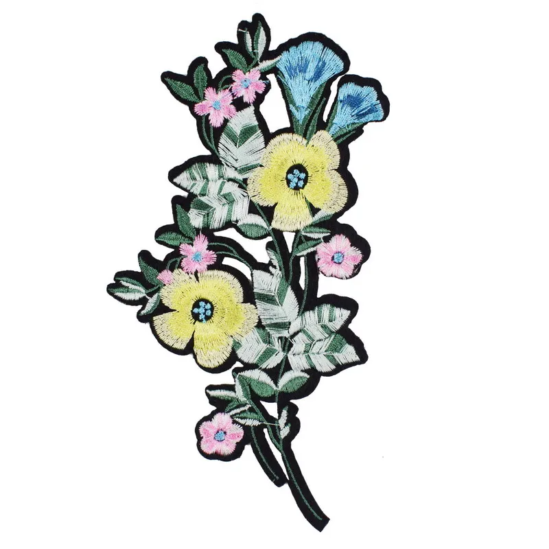 2 шт./компл. утюжок на заплатках для одежды бабочки вышитые цветы аппликации