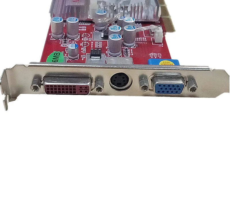 Бесплатная доставка Новый ATI Radeon 9200 256 MB DDR память AGP 4X 8X VGA Видеокарта| |