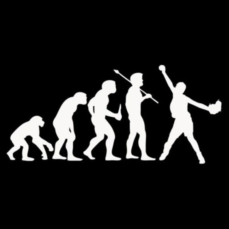 14 2 см * 6 Эволюция Softball наклейка на машину мотоцикл Виниловая Наклейка