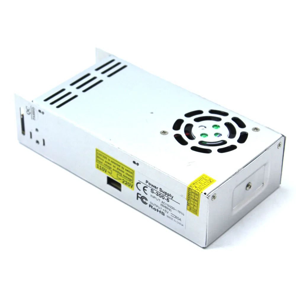 Фото Универсальный источник питания DC 5v 60A 300W светодиодный светильник Трансформатор Универсальный источник питания DC 5v 60A 300W светодиодный светильник Трансформатор