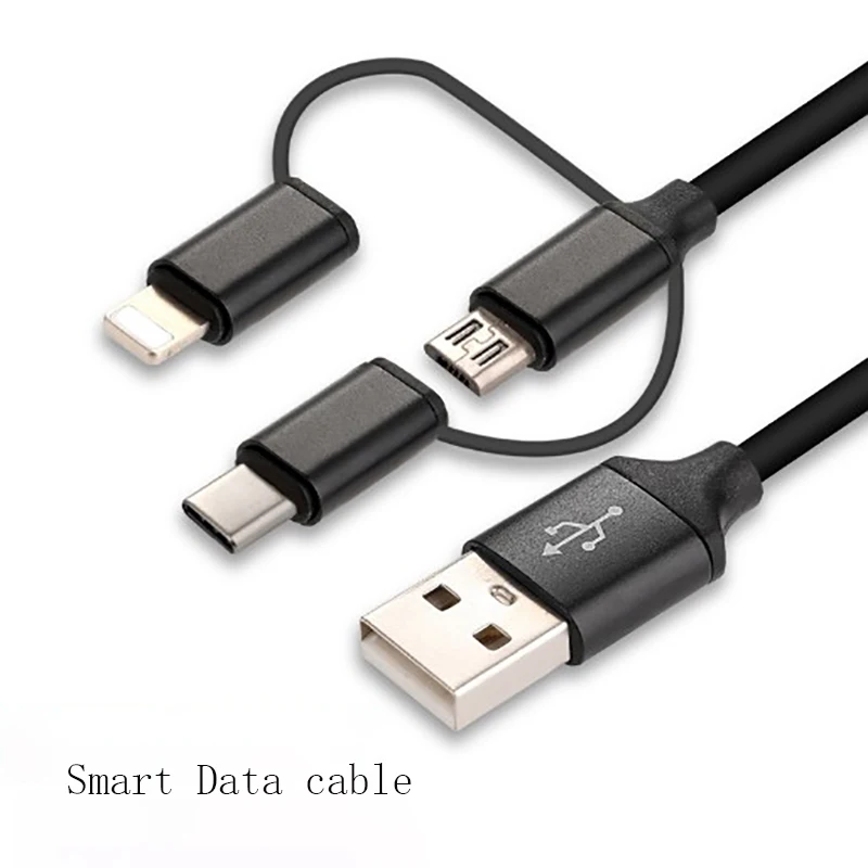 Умные кабели для передачи данных многофункциональные линии 3 в 1 быстрой зарядки
