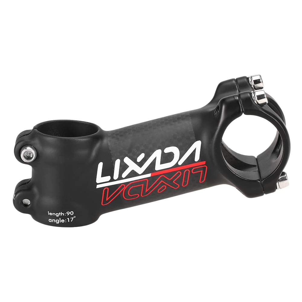 Удлинитель руля Lixada MTB легкий руль из углеродного волокна 90 мм 6 градусов 17