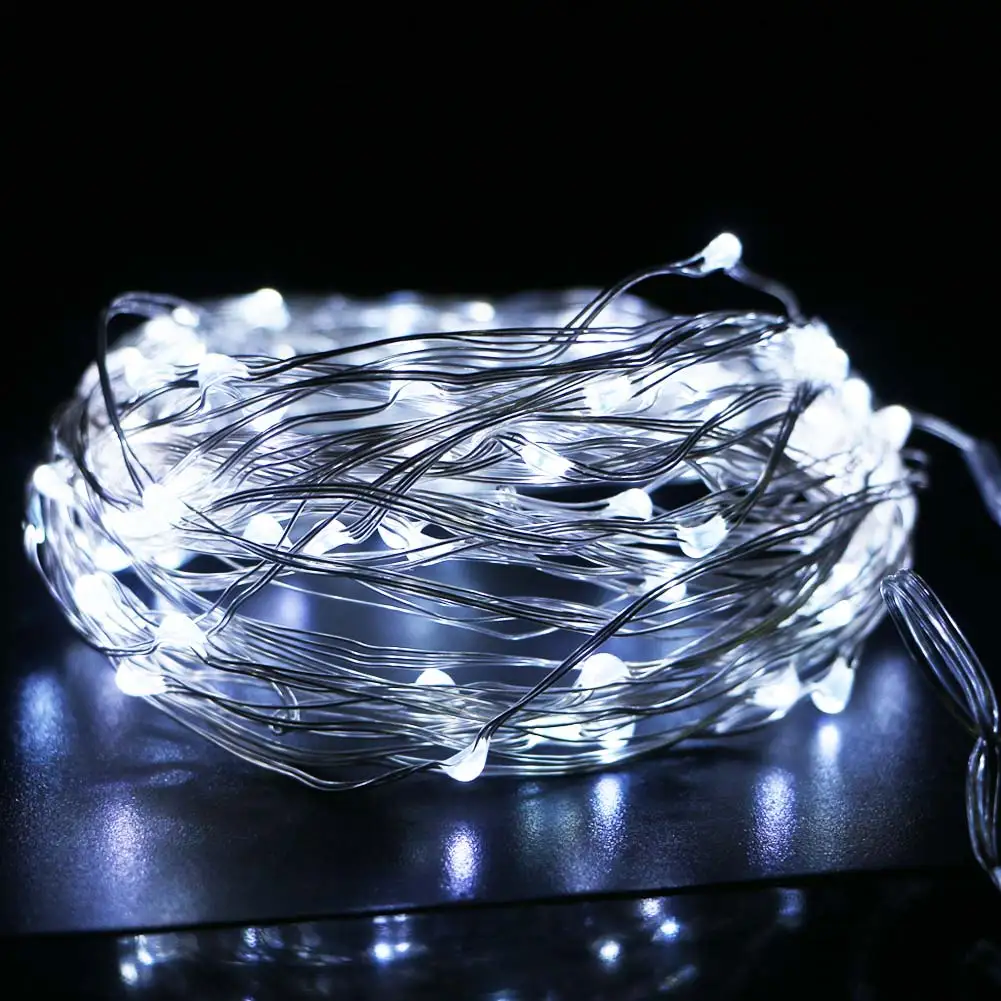 Уличная Водонепроницаемая USB гирлянда 10 м с медной проволокой Сказочная Звездная