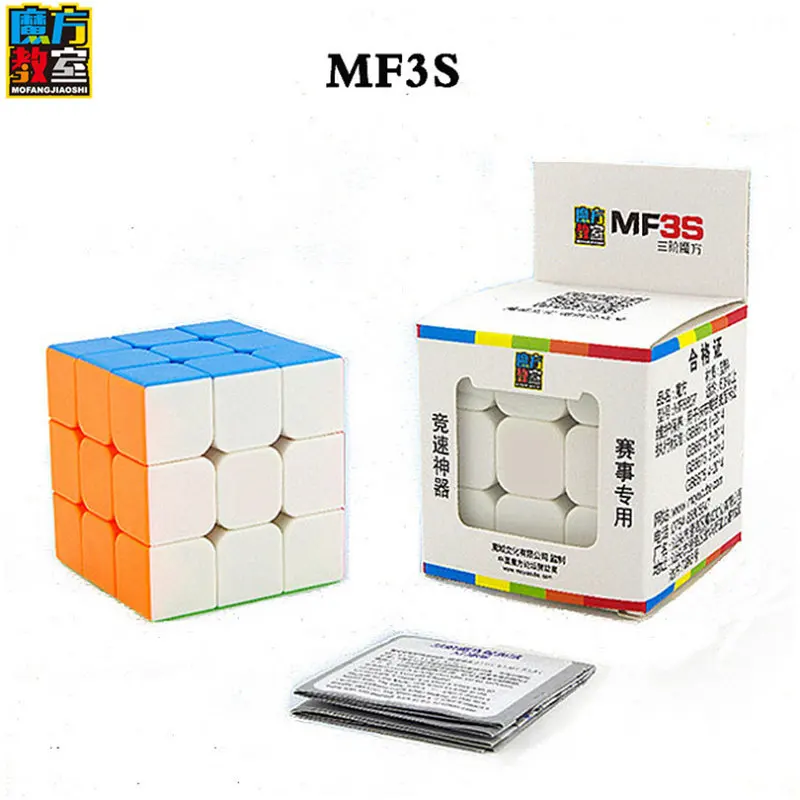 MF3s cube 3x3x3 кубик рубика головоломки s Скорость Cubo квадратный не Стикеры Радуга