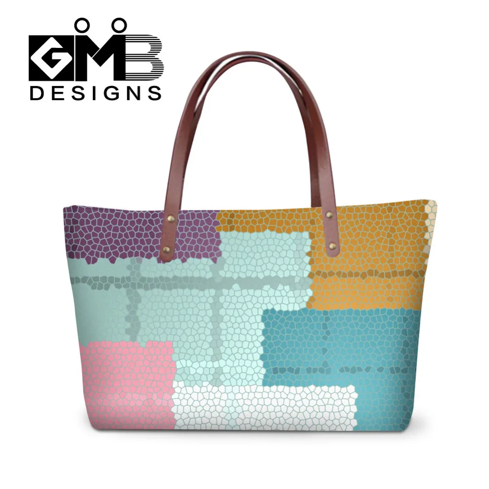 Женские сумки в цветную полоску с геометрическим рисунком модные повседневные