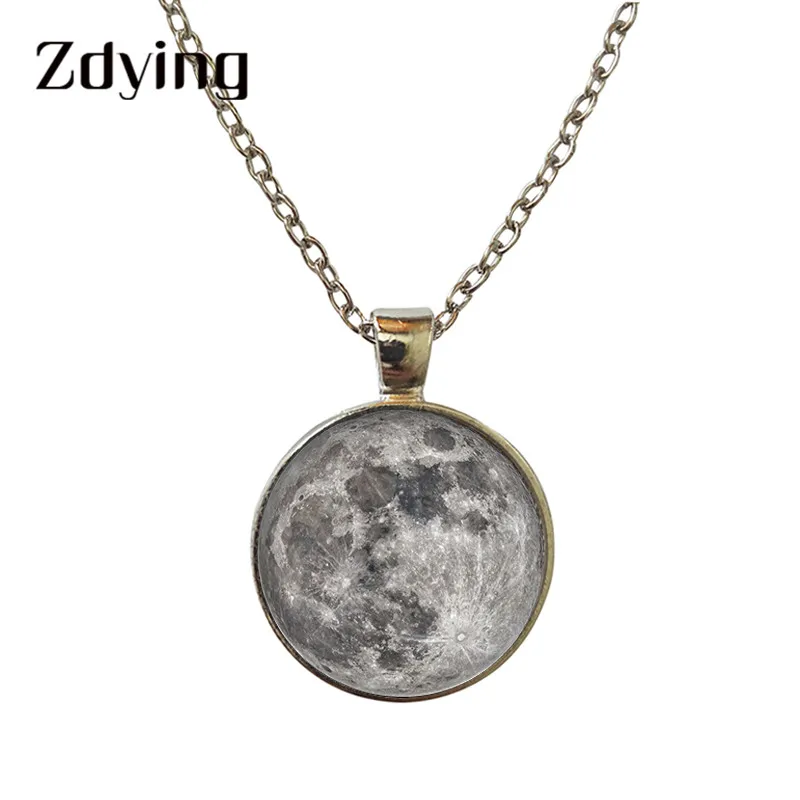 Ожерелье со звездами ZDYING Moon ожерелье с изображением туманности стеклянный