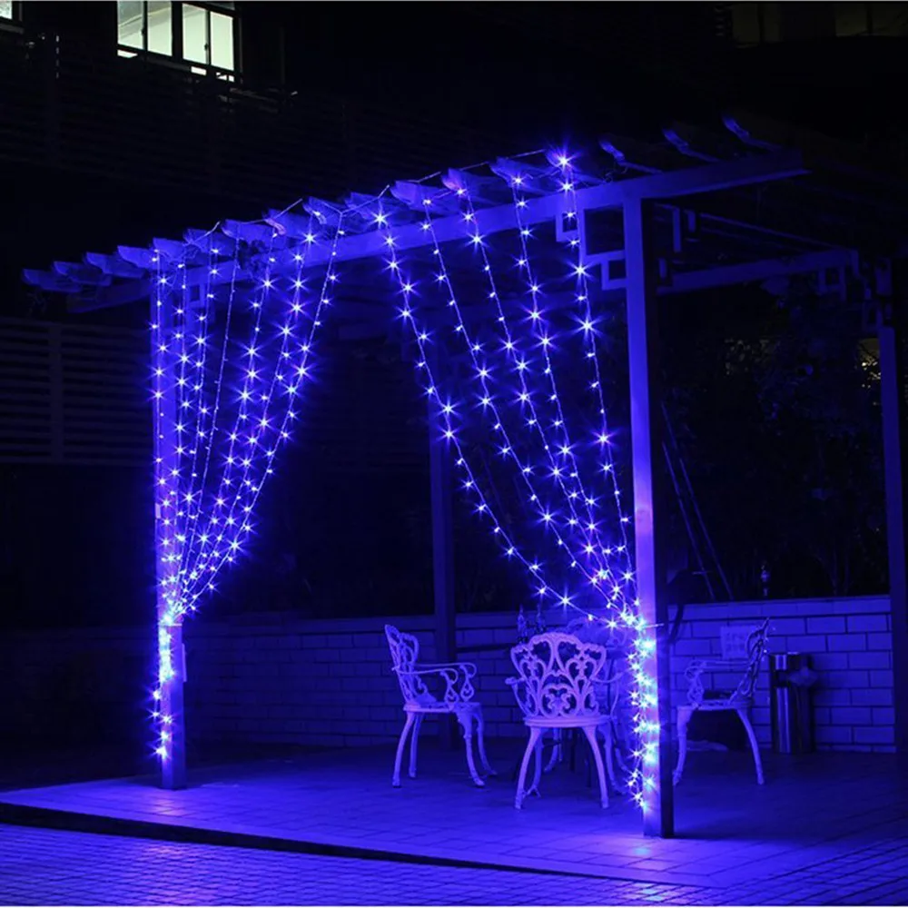 Гирлянда для занавесок 110/220 в 3х3м 300LED уличная Рождественская декоративная