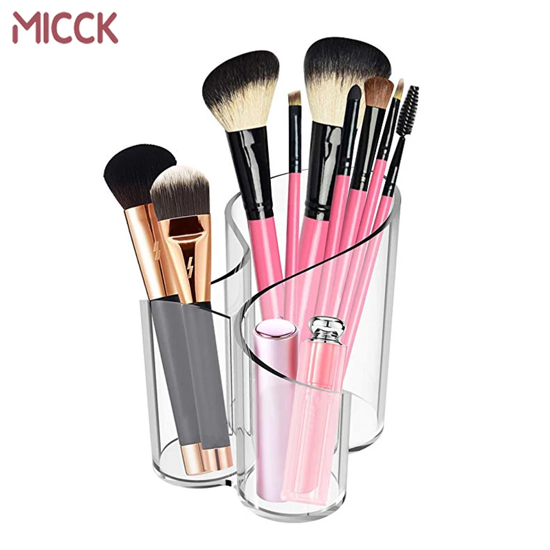 MICCK коробка для хранения косметики, губная помада, прозрачные косметические кисти для макияжа, аксессуары, органайзер, настольный, аккуратно, простой стиль, коробки