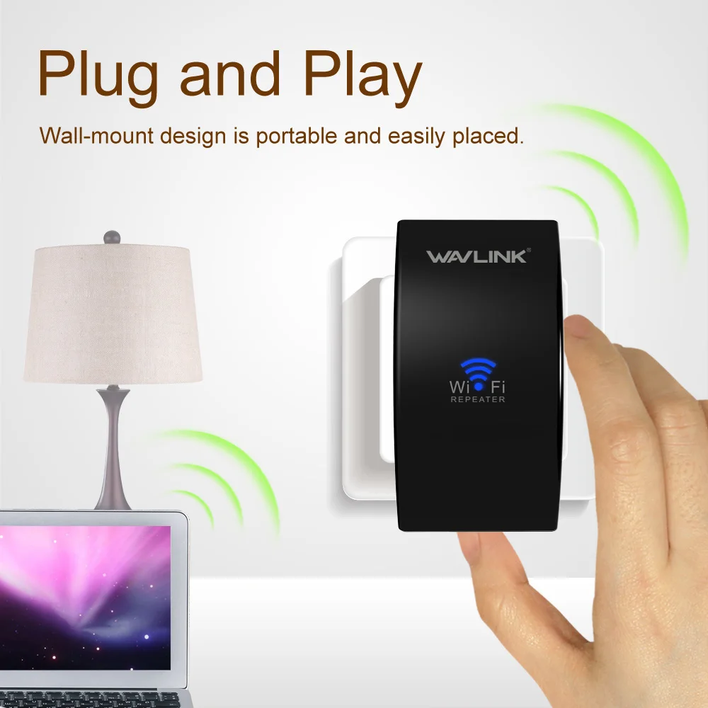 Wavlink 300 Мбит/с Wi Fi длинный диапазон расширитель Беспроводной ретранслятор 2 4G сеть
