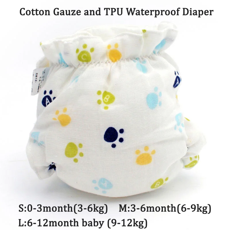 Детские хлопковые марлевые пеленки брюки для девочек Ткань Подгузники