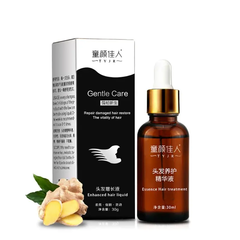 

Spot Hair Growth Fast Essential Oil Dense Hair Regrowth Essence Products Anti Hair Loss Ginger Extract Serum Care 30ml Men Women