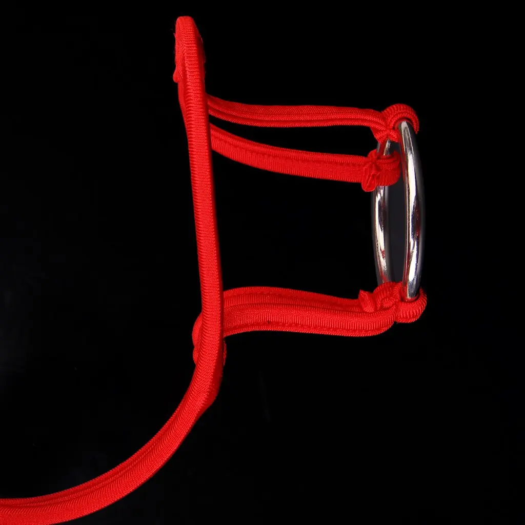 Новые сексуальные мужские C-string Стринги видимое нижнее белье трусики w/Ring(красный