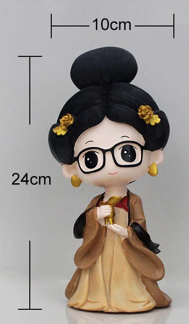 Китайская принцесса Hanfu девушка силиконовые формы 3D Аниме штукатурка плесень ремесла цемент Глина Инструменты модель DIY Гипсовая фигурка куклы плесень - Цвет: 24  10cm