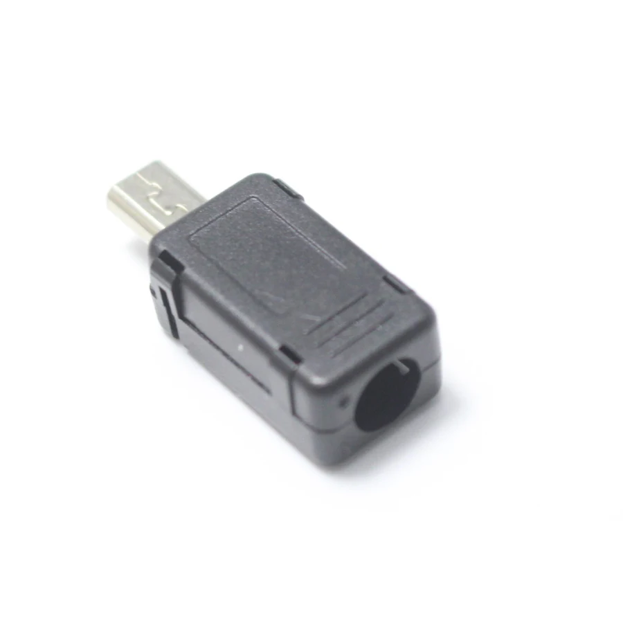 5 компл. Micro USB длинный тип сварочный штекер разъем USB-A 3 в 1 Разъем DIY черный для OD4.0mm