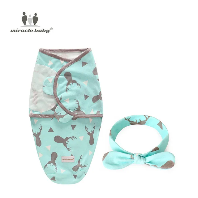 GRAY FAWN L Комплект из 2 предметов, пеленки для новорожденного+ головной убор, хлопковое детское одеяло для новорожденных, постельные принадлежности, спальный комплект для младенца с рисунком для 0-6 месяцев - Цвет: GRAY FAWN L