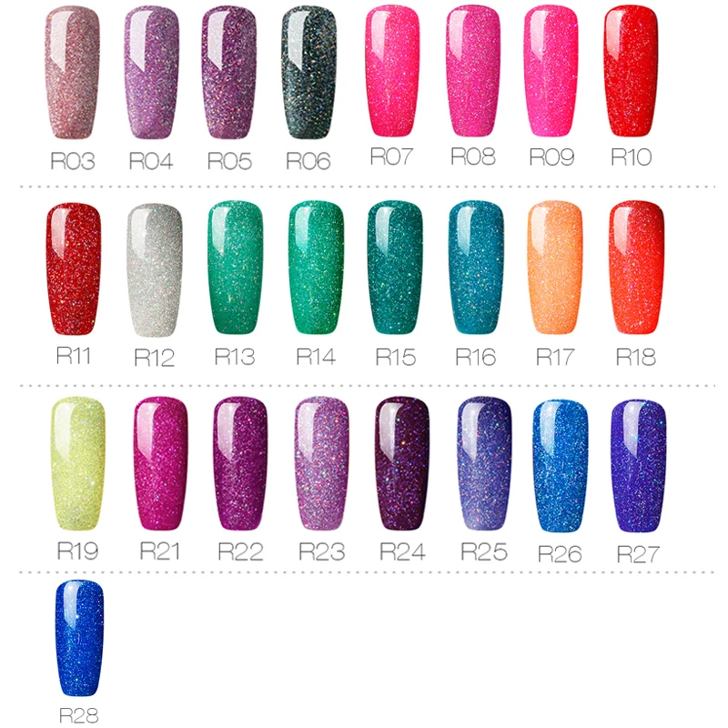 Радужный гель-лаки для ногтей ROSALIND гибридные Лаки полуперманентный лак маникюра