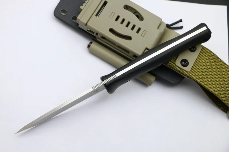 Район 9 Survivor D2 фиксированным лезвием Прямой охотничий нож KYDEX оболочка G10 Ручка Кемпинг Открытый EDC ножи инструменты