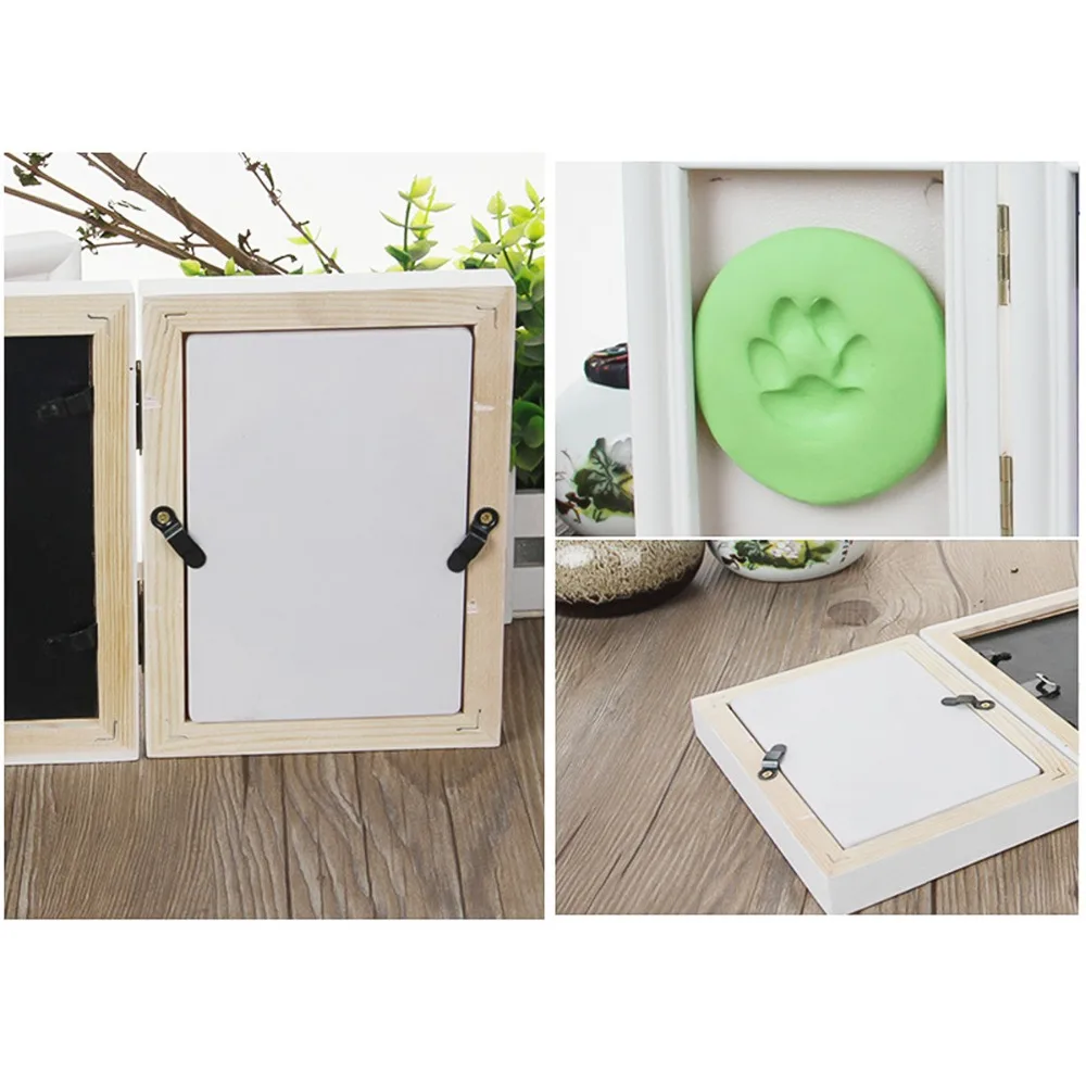 3D DIY нетоксичный отпечаток руки, мягкая глина, детский отпечаток, детская фоторамка, ручная работа, детские украшения для дома, детские подарки